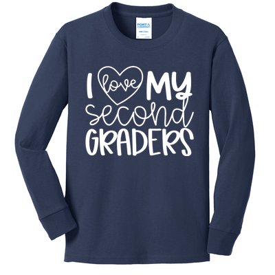 I love My Second Graders (2nd) Back to School Matching Group Kids Long Sleeve Shirt