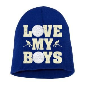 I Love My Golf Funny Fathers Day Golf Dad Funny Gift Short Acrylic Beanie