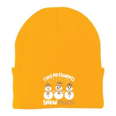 I Love My Students Snow Much Christmas Teacher Knit Cap Winter Beanie