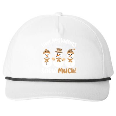 I Love My Students Snow Much Christmas Teacher Snapback Five-Panel Rope Hat