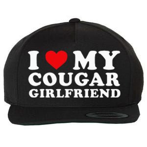 I Love My Cougar Girlfriend I Heart My Cougar GF Wool Snapback Cap