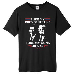 I Like My Presidents Like I Like My Guns 40 & 45 Vote Trump Tall Fusion ChromaSoft Performance T-Shirt