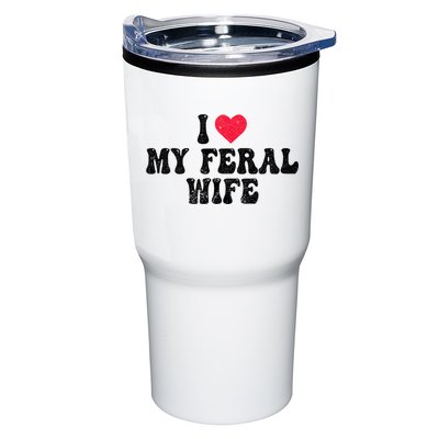 I Love My Feral Wife Funny I Heart My Wife Tumbler