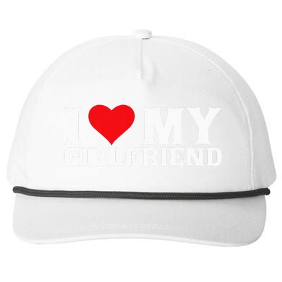 I Love My Girlfriend Snapback Five-Panel Rope Hat