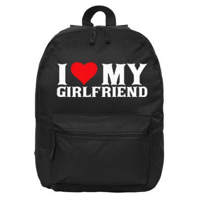 I Love My Girlfriend 16 in Basic Backpack