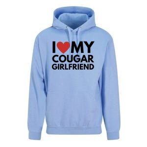 I Love My Cougar Girlfriend Unisex Surf Hoodie