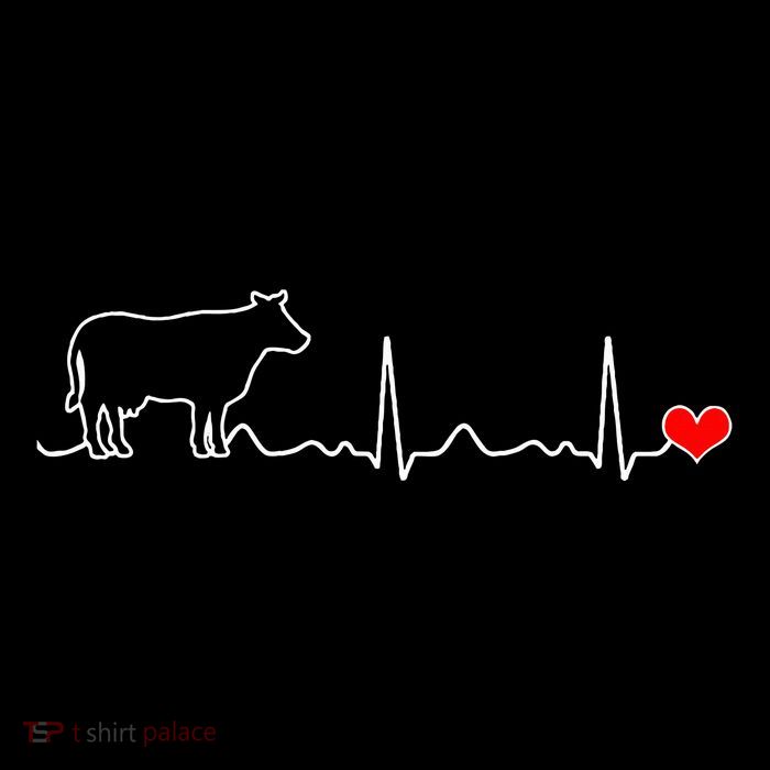 I Love My Cow Valve Ekg Heartbeat Heart Patient Kids T-Shirt