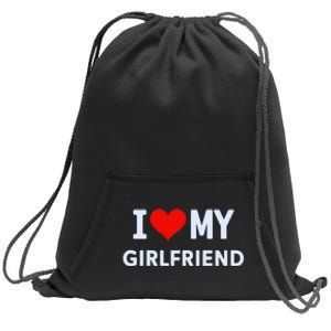 I Love My Hot Girlfriend I Heart My Hot Girlfriend Gf Couple Sweatshirt Cinch Pack Bag