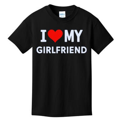 I Love My Hot Girlfriend I Heart My Hot Girlfriend Gf Couple Kids T-Shirt