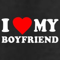 I Love My Boyfriend Design Adult Drive Performance Visor
