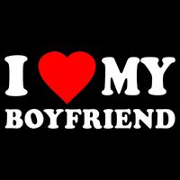 I Love My Boyfriend Design Bucket Hat