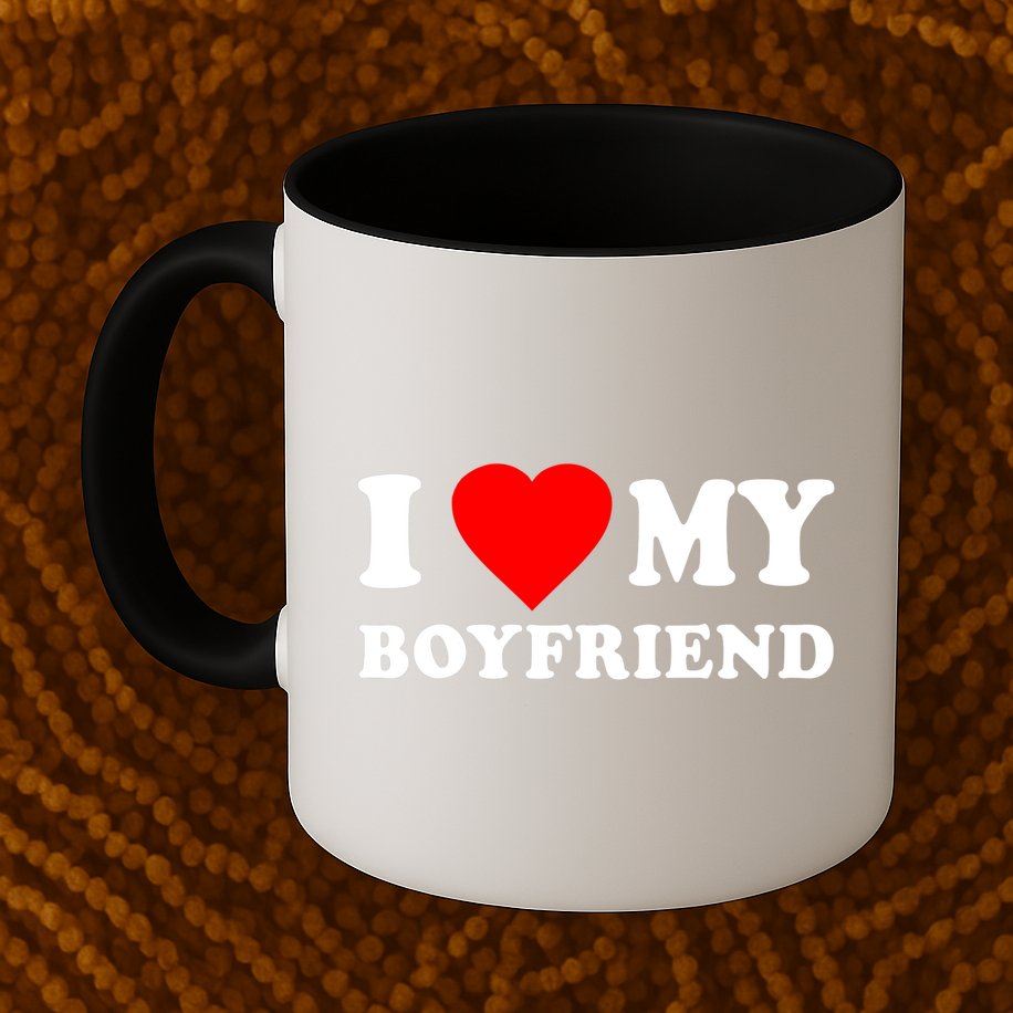 I Love My Boyfriend Design Mug