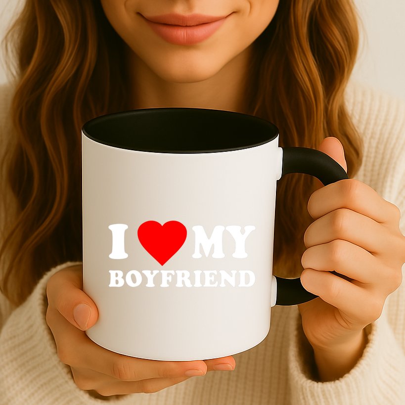 I Love My Boyfriend Design Mug