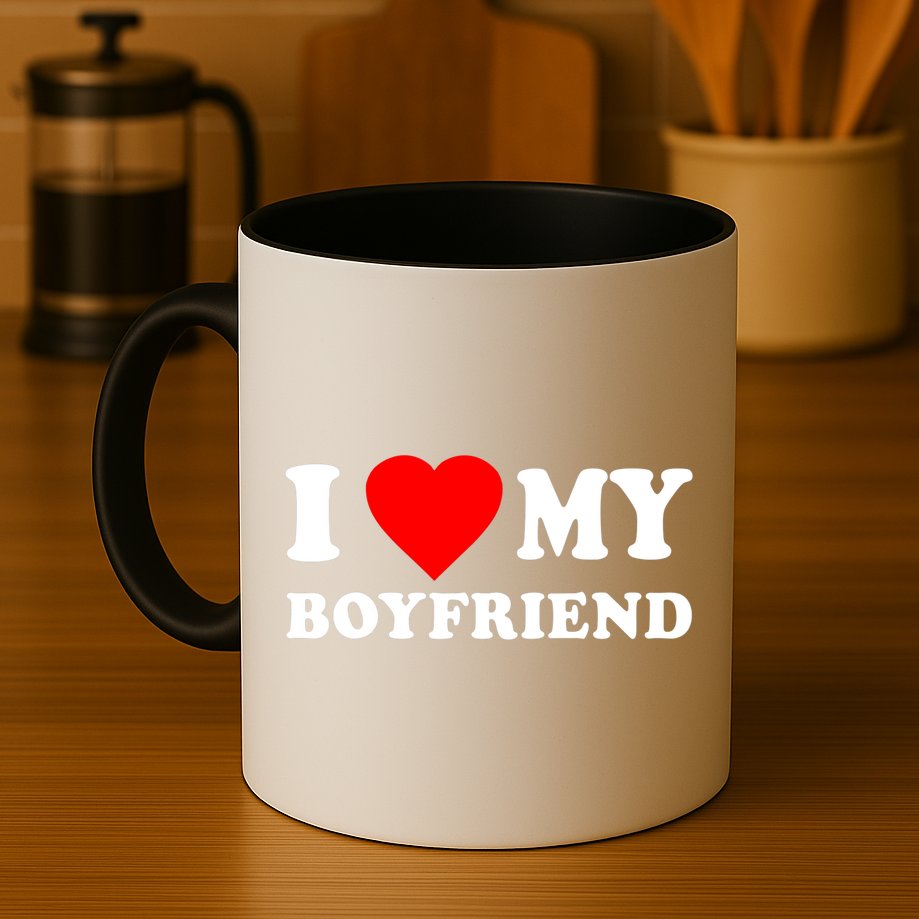 I Love My Boyfriend Design Mug