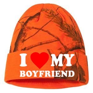 I Love My Boyfriend Design Kati Licensed 12" Camo Beanie