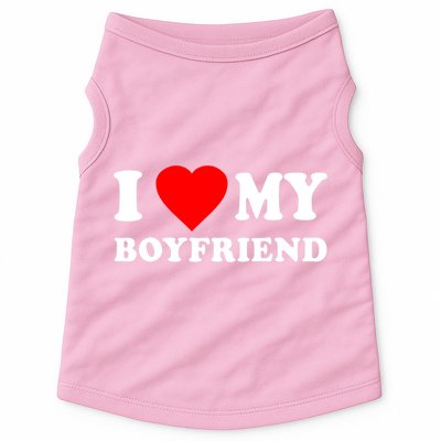 I Love My Boyfriend Design Doggie Tank