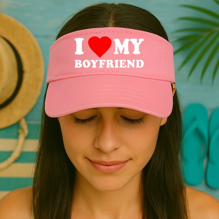 I Love My Boyfriend Design Visor