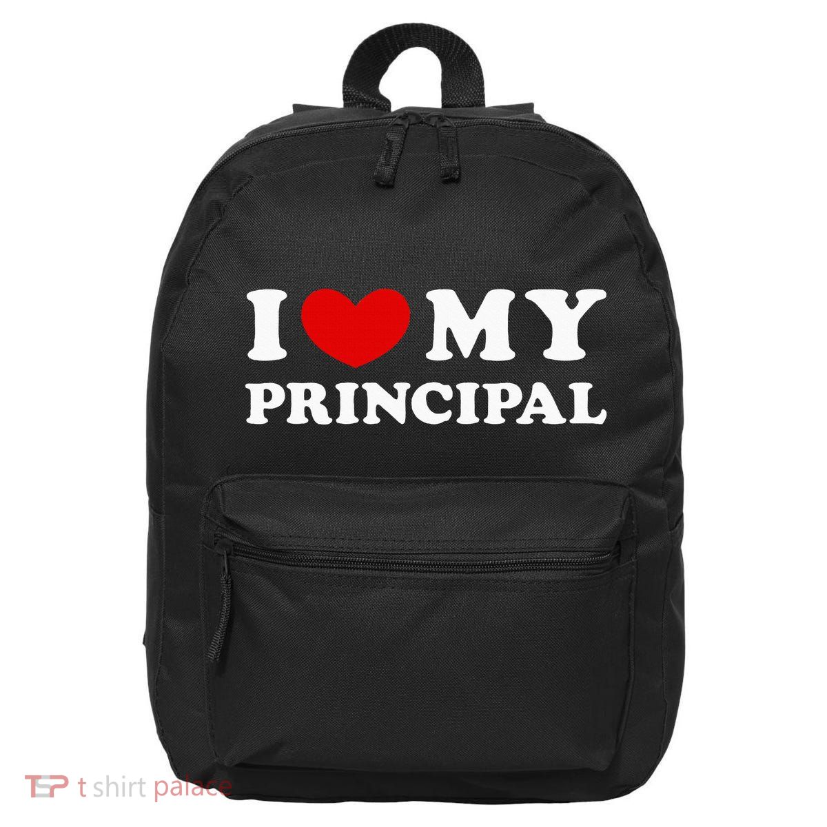 I Love My Principal I Heart My Principal 16 in Basic Backpack