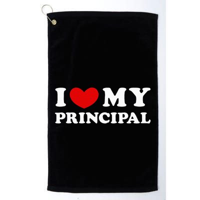 I Love My Principal I Heart My Principal Golf Towel