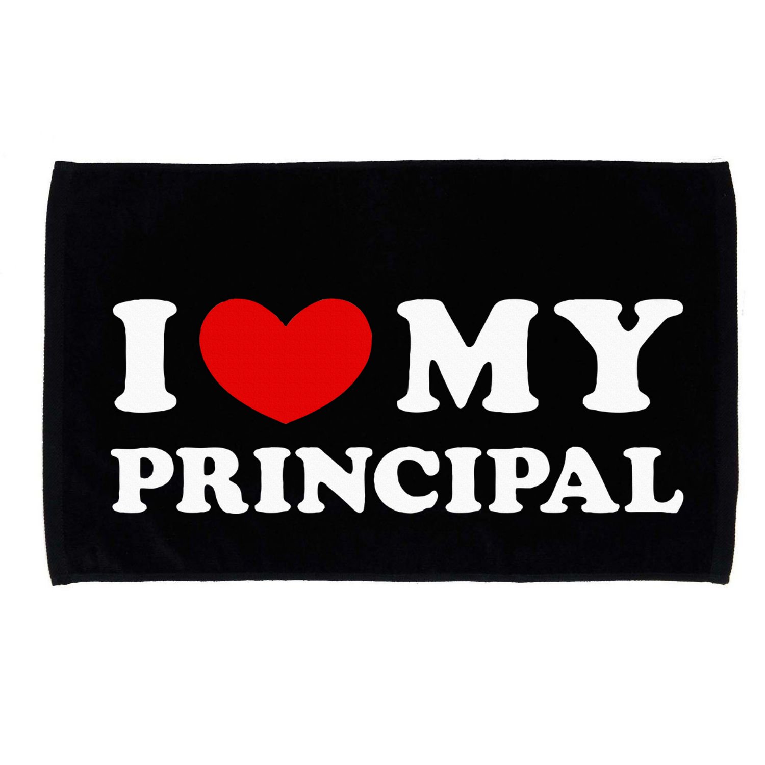 I Love My Principal I Heart My Principal Microfiber Hand Towel
