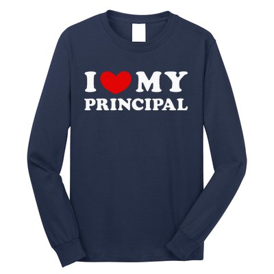 I Love My Principal I Heart My Principal Long Sleeve Shirt