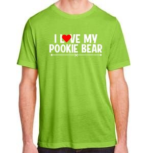 I Love My Pookie Bear ValentineS Day Adult ChromaSoft Performance T-Shirt