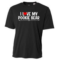 I Love My Pookie Bear ValentineS Day Cooling Performance Crew T-Shirt