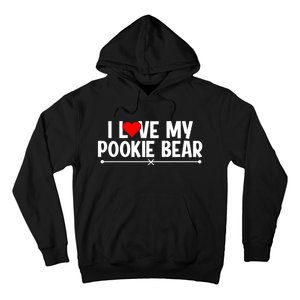 I Love My Pookie Bear ValentineS Day Hoodie