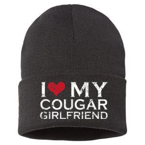 I Love My Cougar Girlfriend Sustainable Knit Beanie