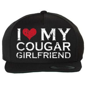 I Love My Cougar Girlfriend Wool Snapback Cap