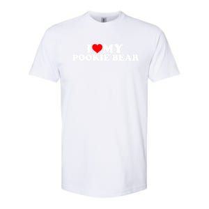 I Love My Pookie Bear ValentineS Day Softstyle CVC T-Shirt