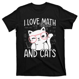 I Love Math And Cats T-Shirt