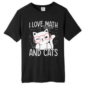 I Love Math And Cats Tall Fusion ChromaSoft Performance T-Shirt