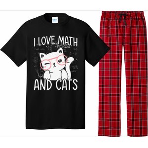 I Love Math And Cats Pajama Set