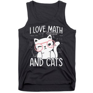 I Love Math And Cats Tank Top