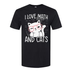 I Love Math And Cats Softstyle CVC T-Shirt