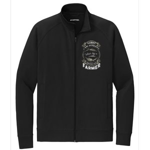 I Love My Farmer Cute Gift Being A Farmer's Wife Cute Gift Stretch Full-Zip Cadet Jacket