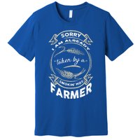 I Love My Farmer Cute Gift Being A Farmer's Wife Cute Gift Premium T-Shirt