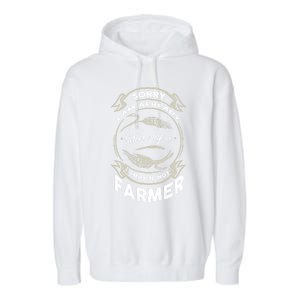 I Love My Farmer Cute Gift Being A Farmer's Wife Cute Gift Garment-Dyed Fleece Hoodie