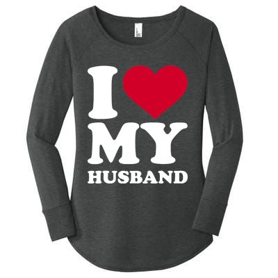 I Love My Husband TShirt Women's Perfect Tri Tunic Long Sleeve Shirt