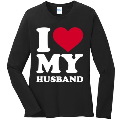 I Love My Husband TShirt Ladies Long Sleeve Shirt