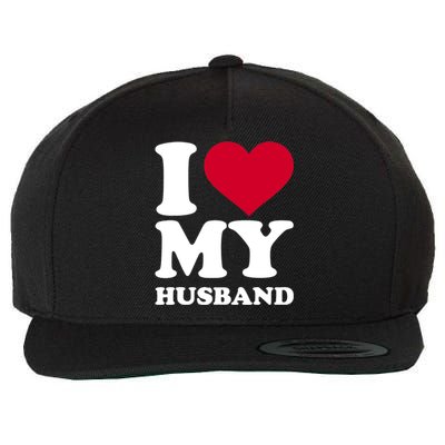 I Love My Husband TShirt Wool Snapback Cap