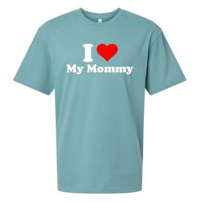 I Love My Mommy Mothers Day Great Gift Sueded Cloud Jersey T-Shirt