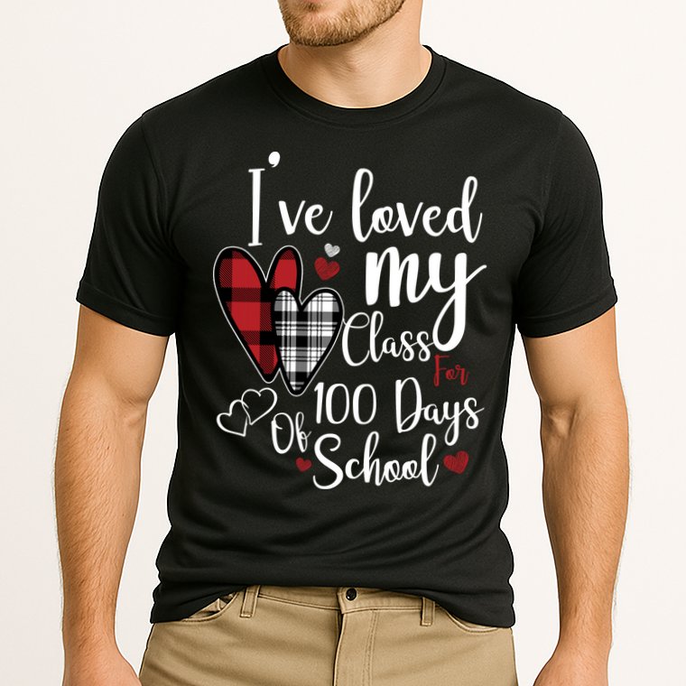I've Loved My Class For 100 Days School Cute Valentine Performance Shirt