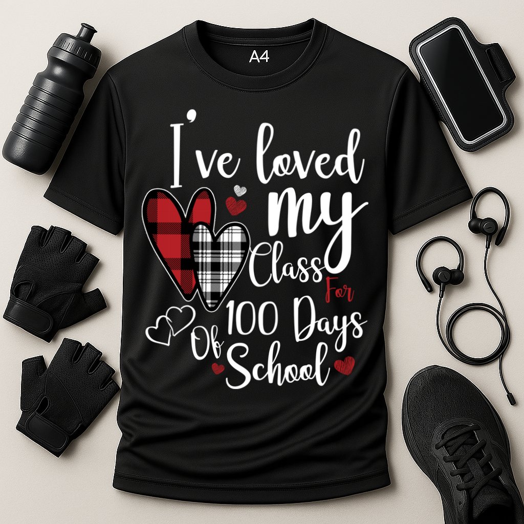 I've Loved My Class For 100 Days School Cute Valentine Performance Shirt