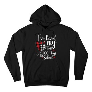 I've Loved My Class For 100 Days School Cute Valentine Hoodie