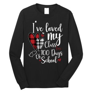 I've Loved My Class For 100 Days School Cute Valentine Long Sleeve Shirt