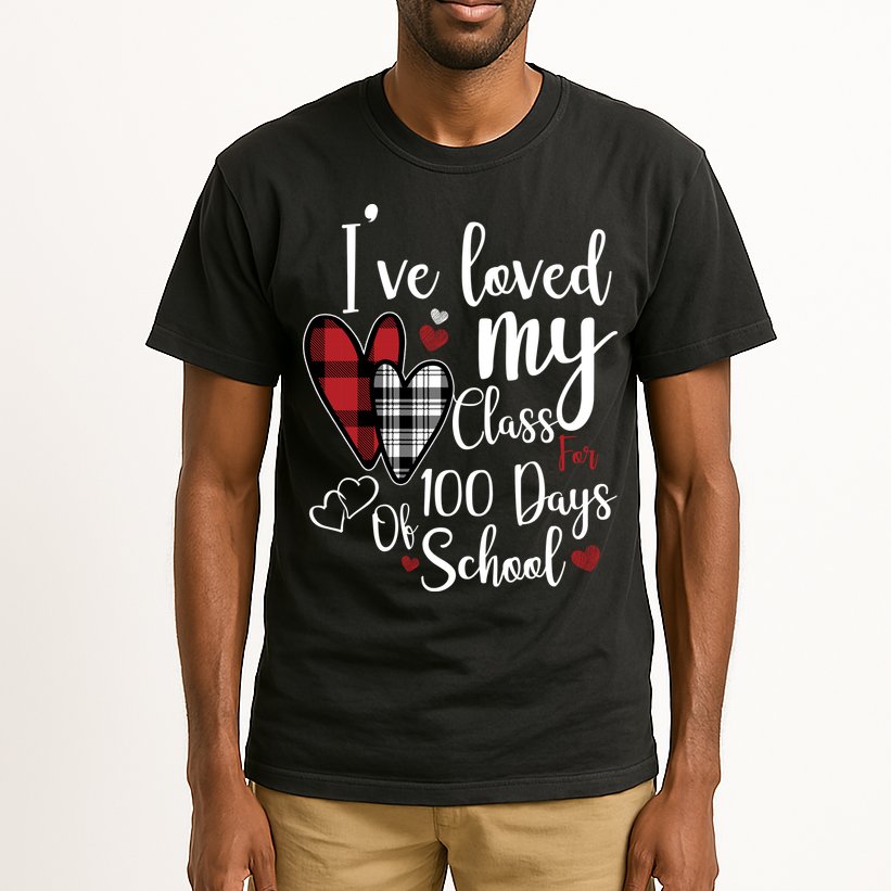 I've Loved My Class For 100 Days School Cute Valentine Tall T-Shirt