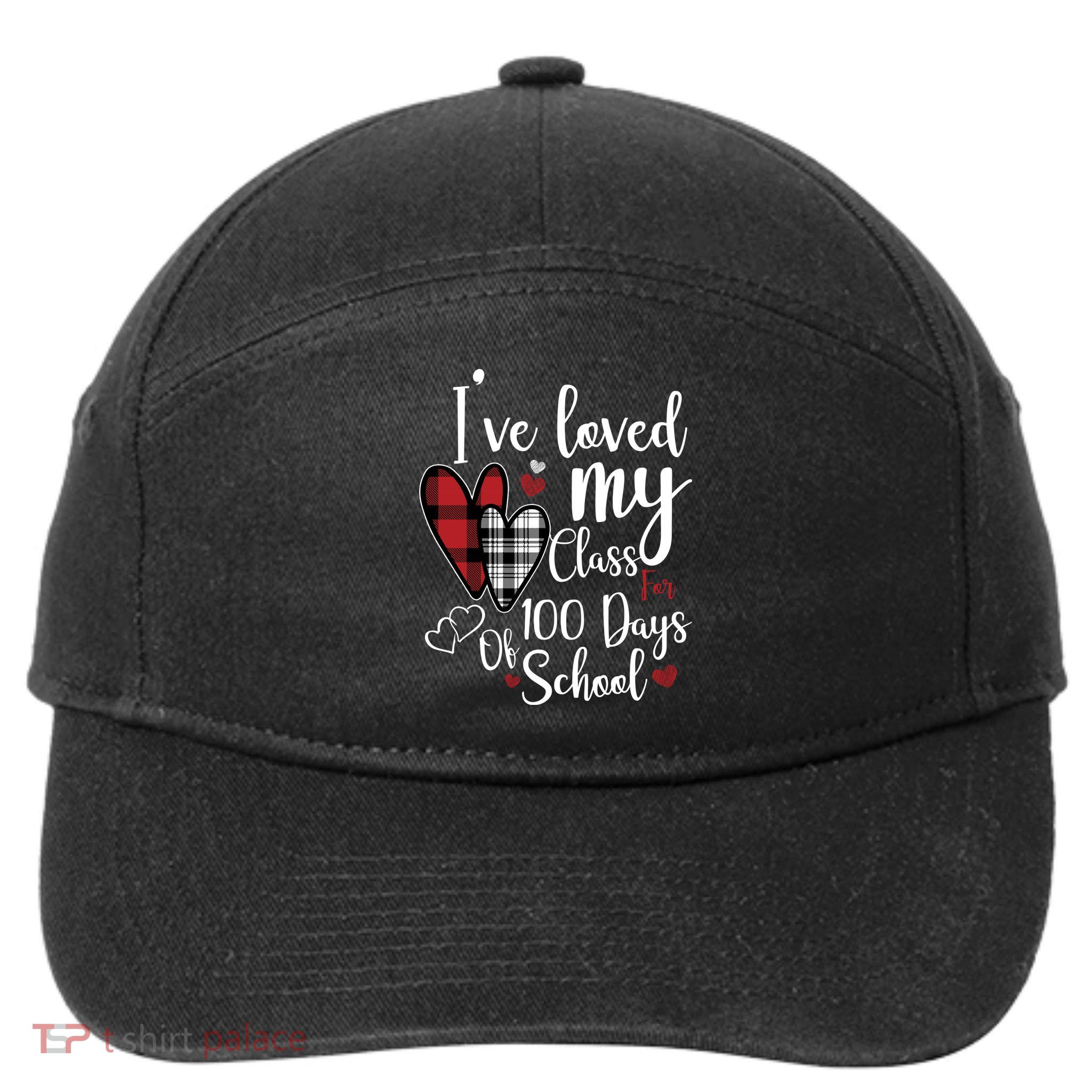 I've Loved My Class For 100 Days School Cute Valentine 7-Panel Snapback Hat