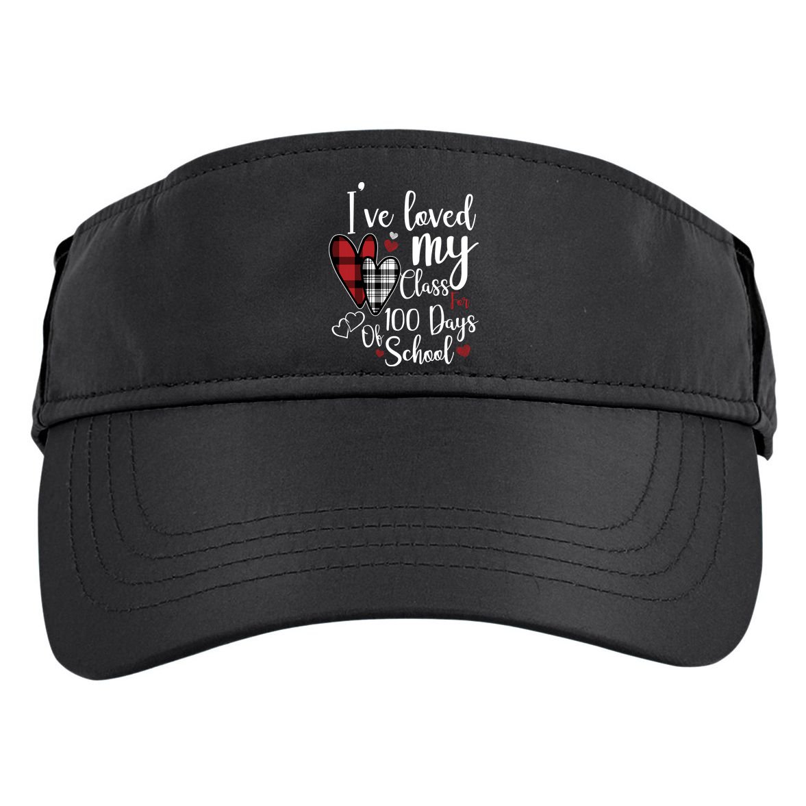 I've Loved My Class For 100 Days School Cute Valentine Adult Drive Performance Visor